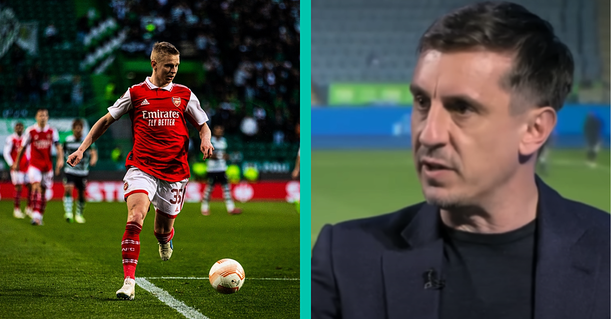 Gary Neville Doubles Down On Oleksandr Zinchenko Criticism Balls Ie