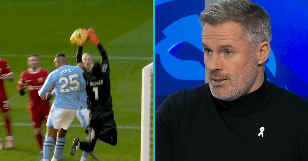 Liverpool Fans Call Out Jamie Carragher Over Disallowed Man City Goal