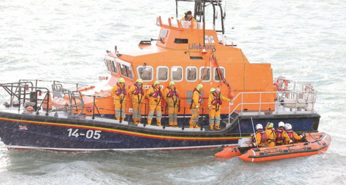 Rnli Rescues Two People Cut Off By Rising Tide On Irish Beach On Busy