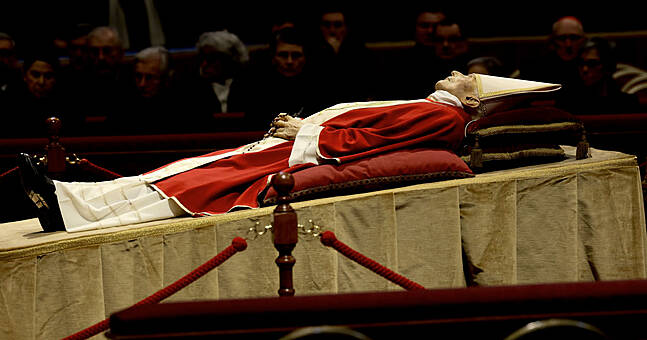 Thousands Pay Respects As Pope Benedict Lies In State At The Vatican