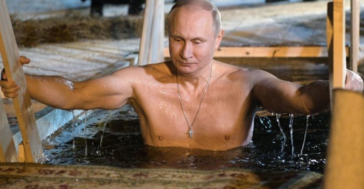 Putin Strips Off For Icy Dip To Mark Orthodox Epiphany Newstalk