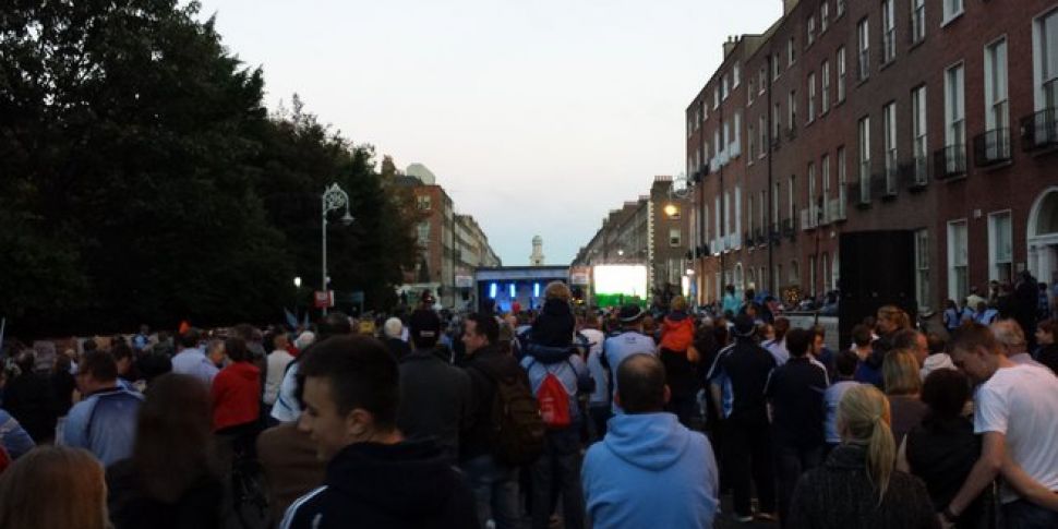 Thousands Greet Dublin Footbal...
