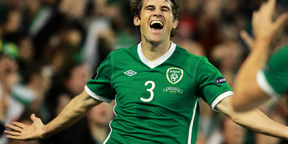 Kevin  Kilbane On Ireland v Ge...