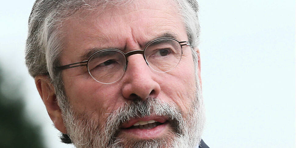 Gerry Adams spends third night...