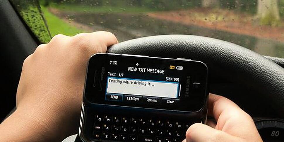 Drivers caught texting face fi...