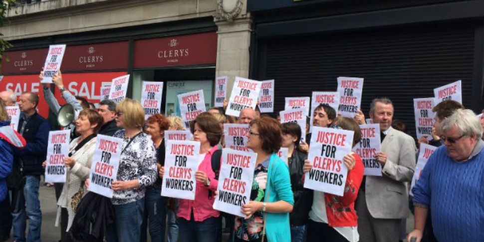 Clerys Workers Hold Protest On...