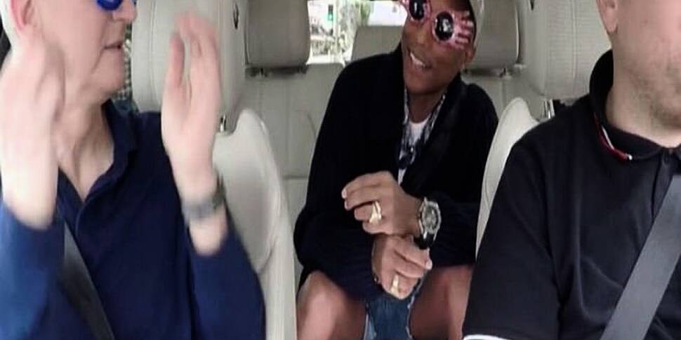 Tim Cook & Pharrell Do Carpool...