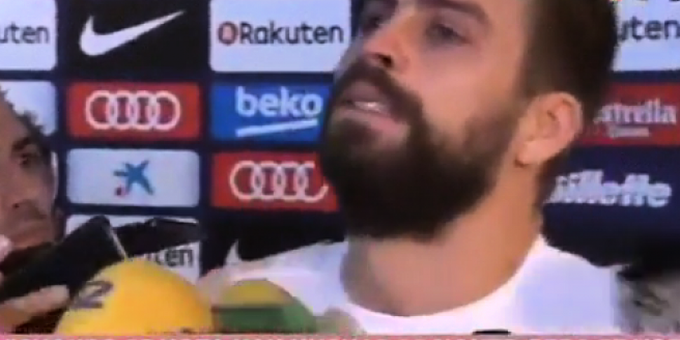 Tearful Gerard Pique threatens...