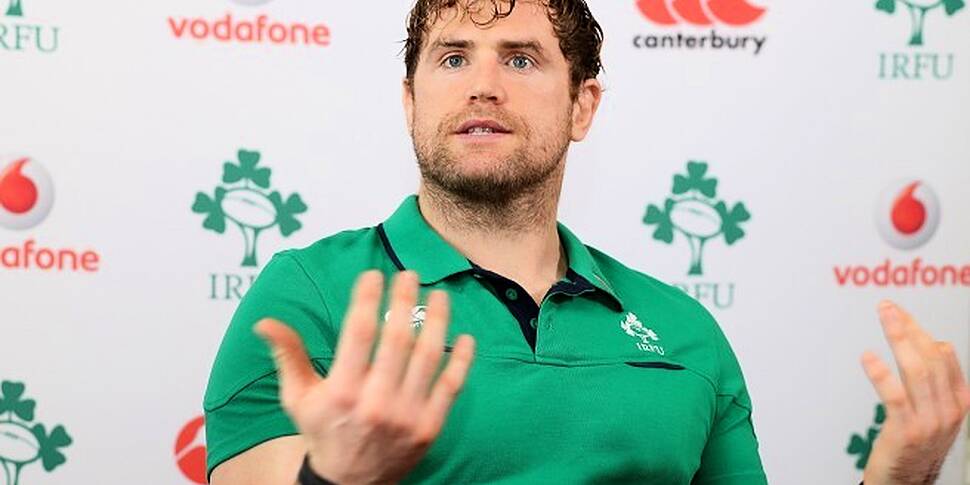 James Heaslip bats away questi...