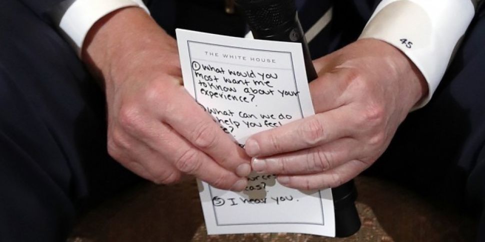 Trump's Notes For Meeting...