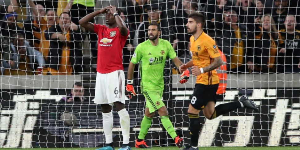 Pogba penalty miss as Wolves h...