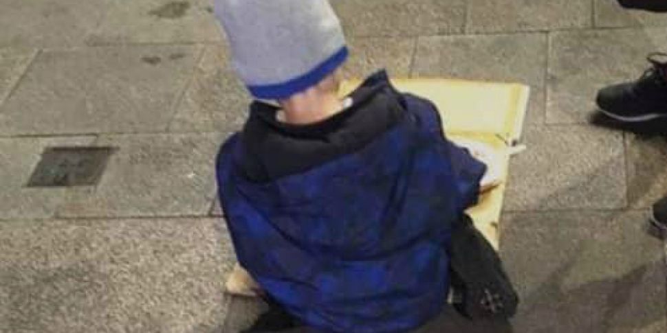 Homeless Child Pictured Eating...