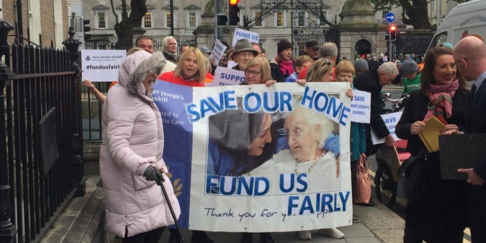 Dáil Protest Over Funding for...