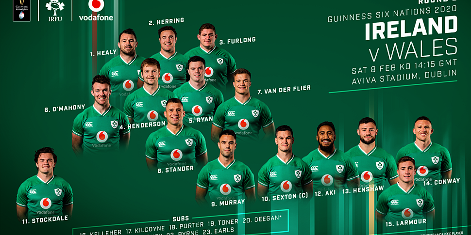 Henshaw and O'Mahony start for...