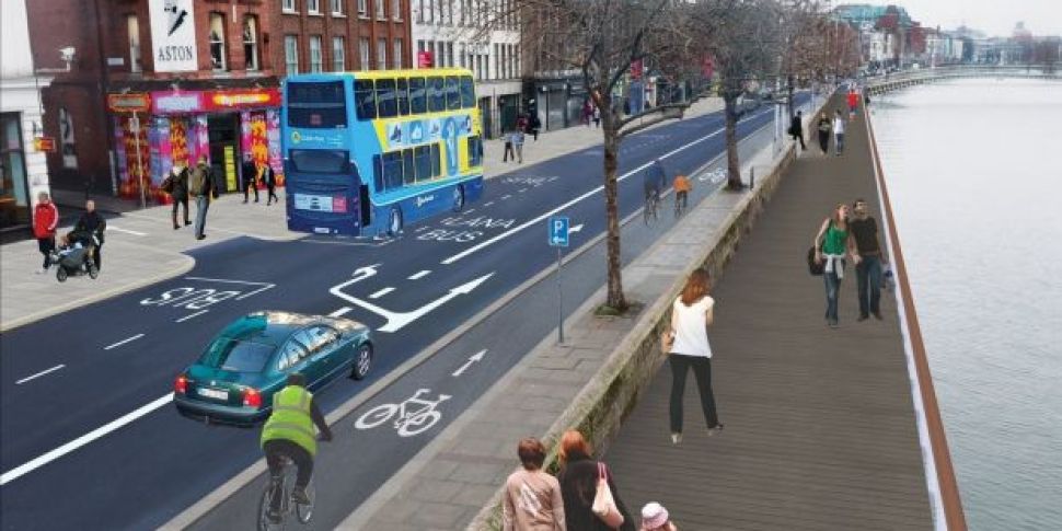 Trial Liffey Cycle Route Shoul...