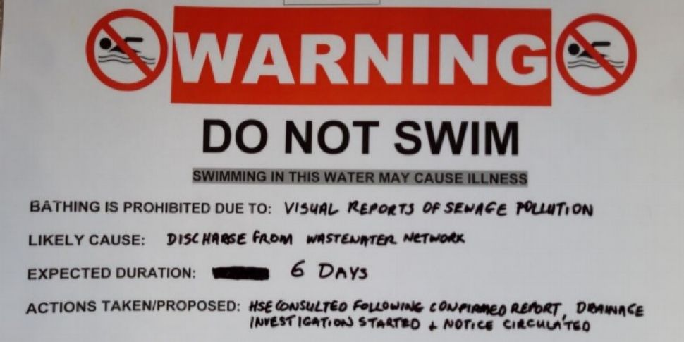 Temporary Do Not Swim Notice I...