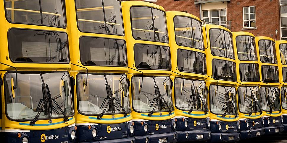 Dublin Bus Wrapped In The Flag...