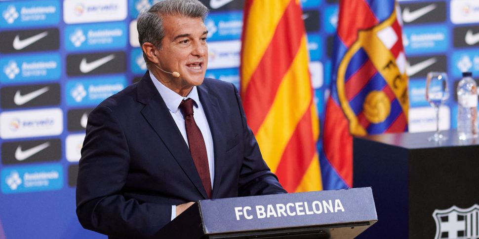 Barcelona president Laporta sa...