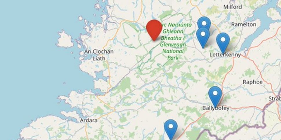 Earthquake shakes Donegal