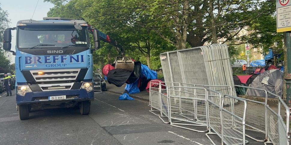 Tents Again Being Cleared From...