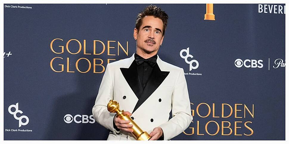 Colin Farrell Wins Golden Glob...