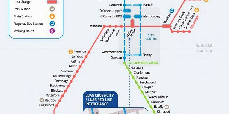luas red line st patricks day