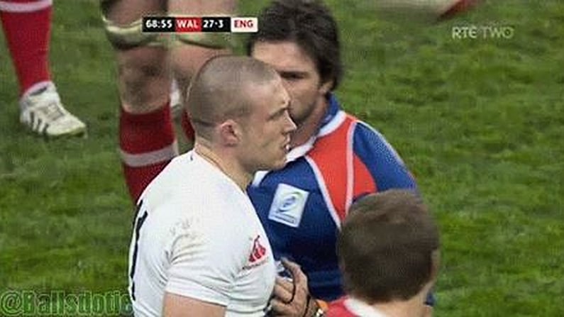 Ball Hits Mike Brown In The Head While Chatting To The Ref (GIF).