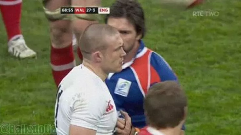 Ball Hits Mike Brown In The Head While Chatting To The Ref (GIF).