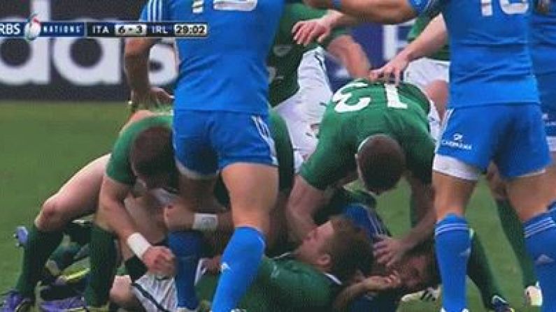 Brian O'Driscoll Gets A 3 Week Ban For That Stamp Against Italy.
