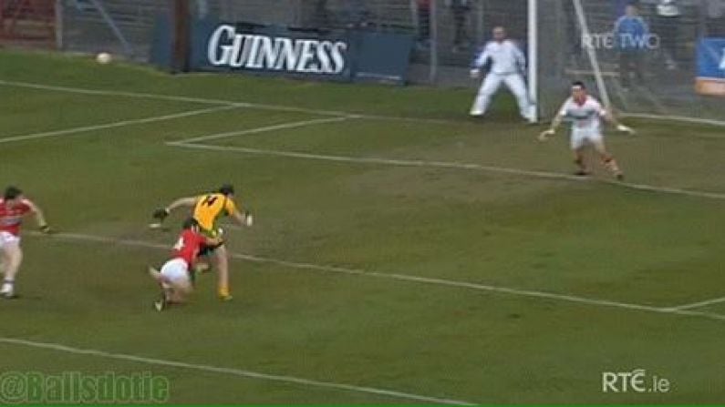 Eoin Cadogan's Ridiculously Cynical Rugby Tackle On Michael Murphy (GIF).