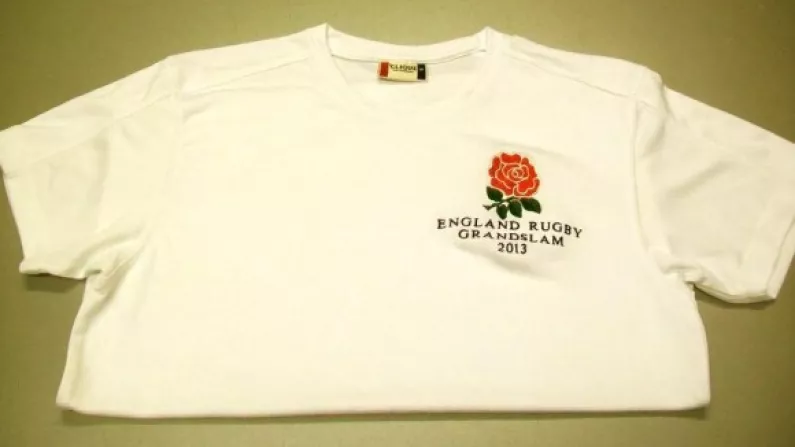 Availible On Ebay Now - The England 2013 Grand Slam Shirt.