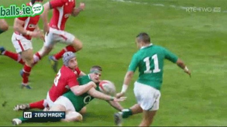 The Best Of This Year's Six Nations GIFs Including That Zebo Flick And A Few Comedy Moments.