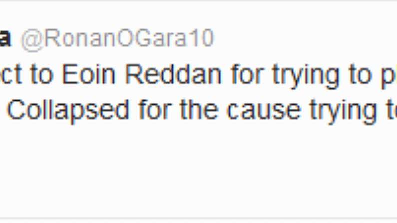 Ronan O'Gara's First Tweet In A Week Is Worth Reading.