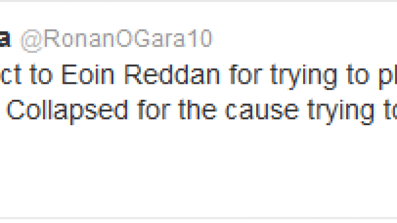 Ronan O'Gara's First Tweet In A Week Is Worth Reading.