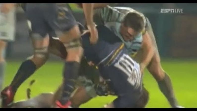 Toby Flood Spear Tackles Andy Goode. Yes, Toby Flood.