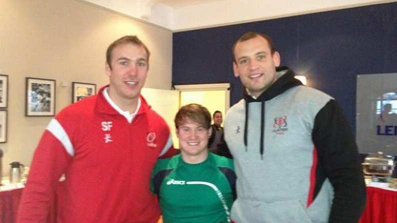 When Irish Rugby Players Pose For Photos With Olympic Gymnasts