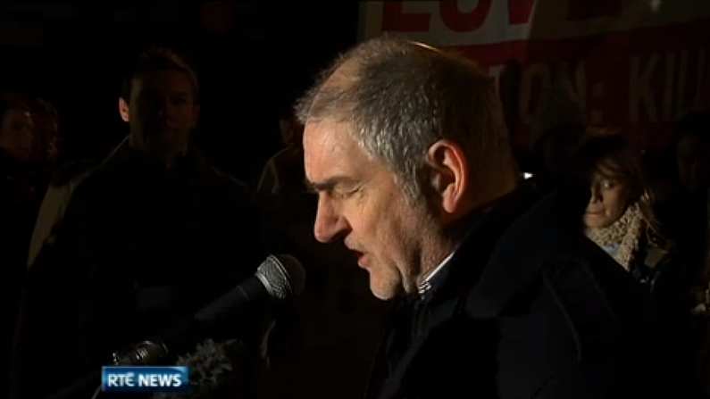 Mickey Harte Spoke At The Rally For Life Tonight