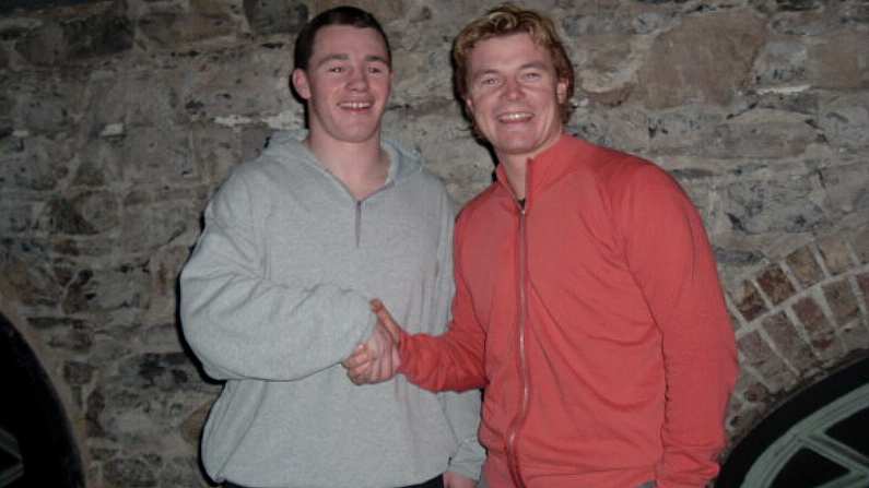 When Young Cian Healy Met Bleach Blonde Brian O'Driscoll.