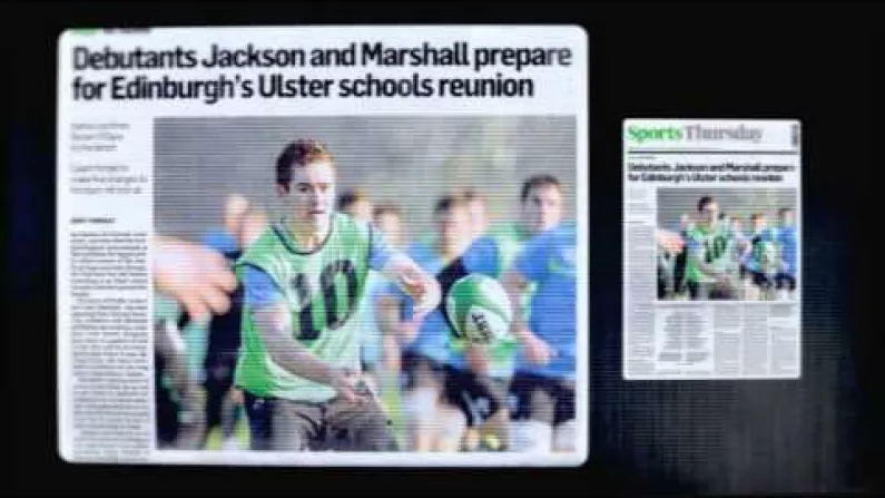 The RTE Promo For Ireland/Scotland Is All About R'OG And Paddy Jackson.