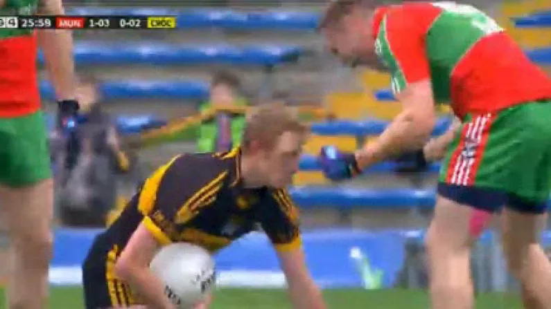 Ballymun's Davey Byrne Quitely Lets The Gooch Know That He Got The Better Of Him (GIF).