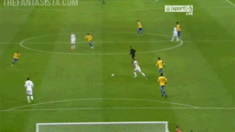 Great Assist By Gary Cahill In Brazil Equaliser (GIF)