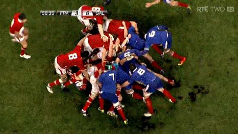 Watch As The Ridiculously Poor Stade De France Pitch Gets Shredded By A Scrum.