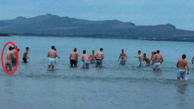 Here's How Players Recover From A Comórtas Peile Game On Ventry Beach.