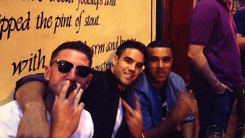 Zebo, Conor Murray And Alex Cuthbert Look Like They Are Having The Craic