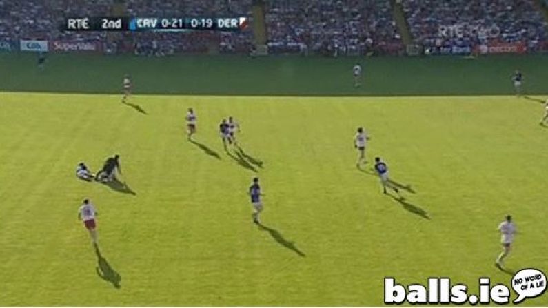 Very Important Ref Falling Over GIF From Derry Vs Cavan