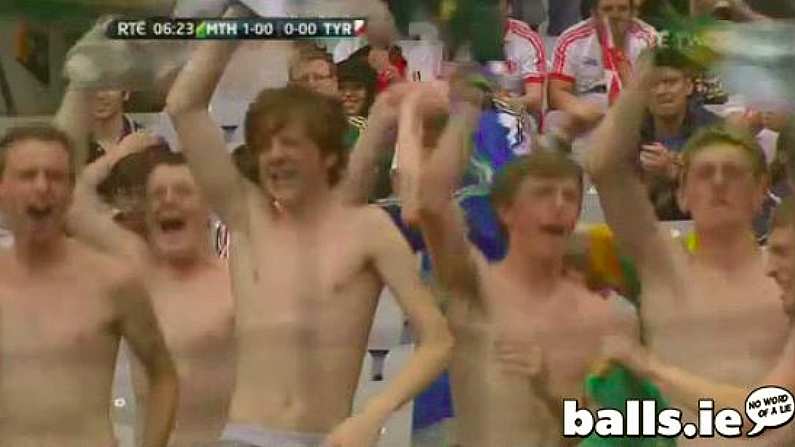 GIF: A Shirtless Meath Fan Is A Happy Meath Fan