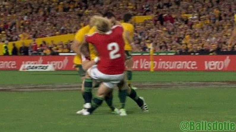 GIF: Massive Collision Between George Smith And Richard Hibbard