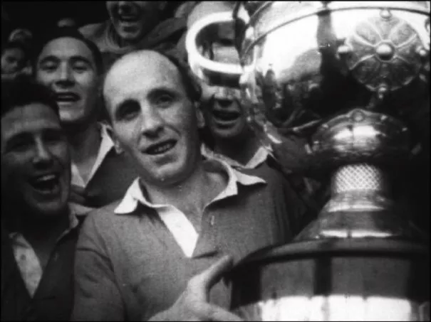 Mick Higgins with Sam Maguire 1952
