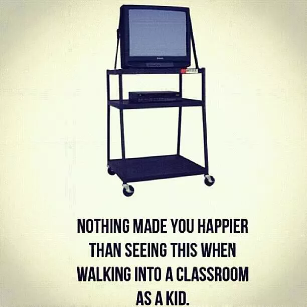 TV-VCR-on-Wheels-in-the-Classroom-as-a-kid