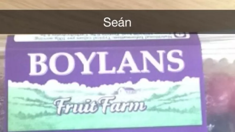 This Seán Boylan Snapchat Will Hopefully Start A Trend
